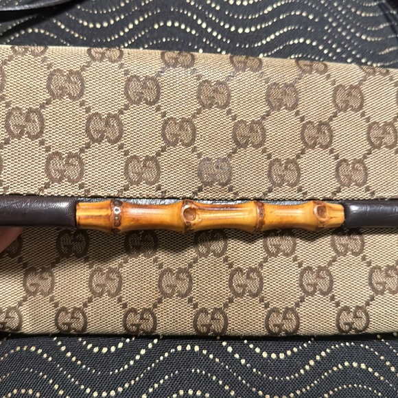 Authentic Vintage Bamboo Gucci Clutch - Picture 3 of 10